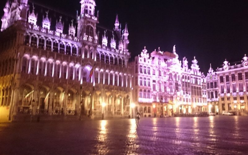 Mise en lumière de la grand place de Bruxelles