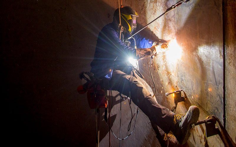 Soudure en milieu confiné sur corde